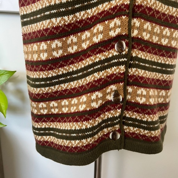 Vintage Sweater Vest Fair Isle Grandpa Cottage Indie Academia‎ Granola Cabincore - Picture 7 of 10